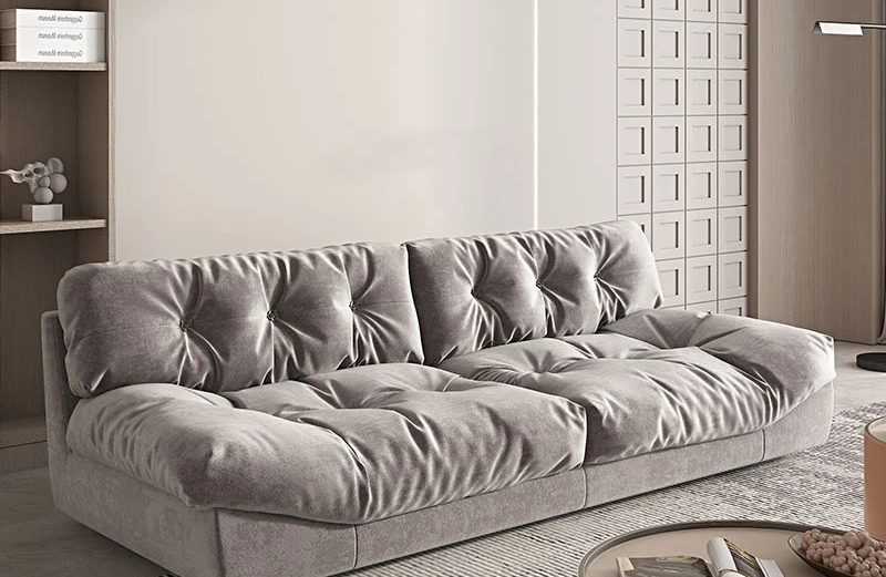 Modern Minimalist Suede Fabric Sofa