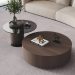 Solid Wood Modern Round Coffee Table